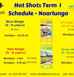 ANZ Tennis Hot Shots Old Noarlunga Tennis Coaches &amp; Instructors