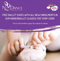 Free Ballet Shoes for Kinderballet Class Enrolments in Term 1, 2019!* Ermington Ballet Dancing Classes &amp; Lessons