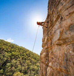 Rock Climb and Abseil at Morialta Conservation Park Adelaide City Centre Tours
