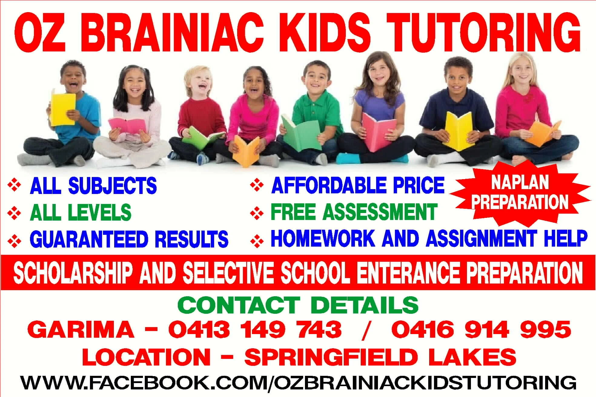 Oz Brainiac Kids Tutoring