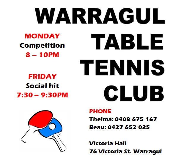 Warragul Table Tennis Club