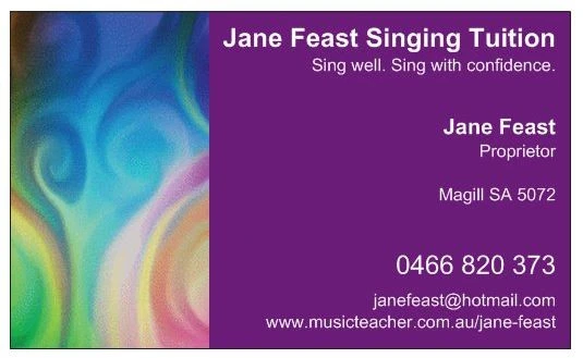 Jane Feast Singing Tuition