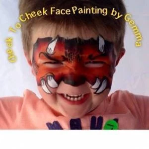 Cheek To Cheek Face Painting by Gemma